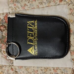 Delta Airlines Keychain Coin Pouch